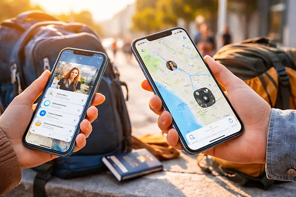 Find My tracking screen