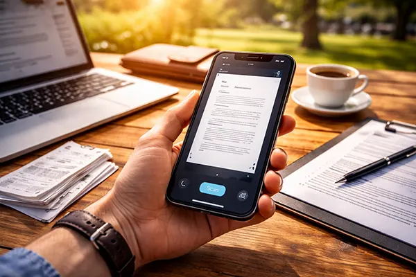 scanning app interface